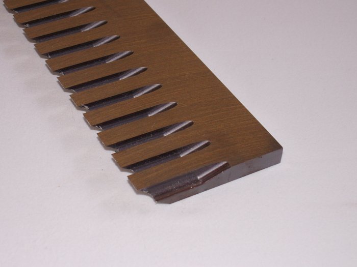 Erjo Рубительный нож 165SN, Toothed - Left * 350 x 75 x 10 mm