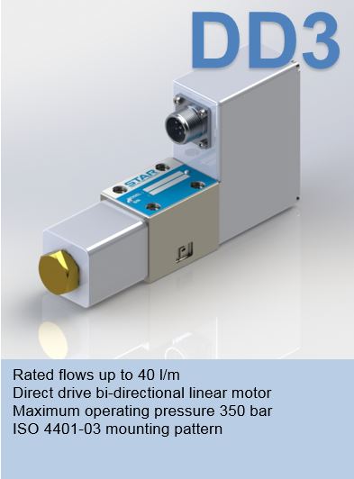 series DD3
Servo proportional valve Rated flows up to 40 l/m